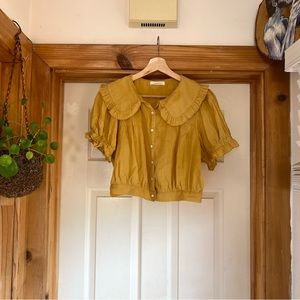 SOLD elsewhere - Doen Sparrow Top Yellow Ochre